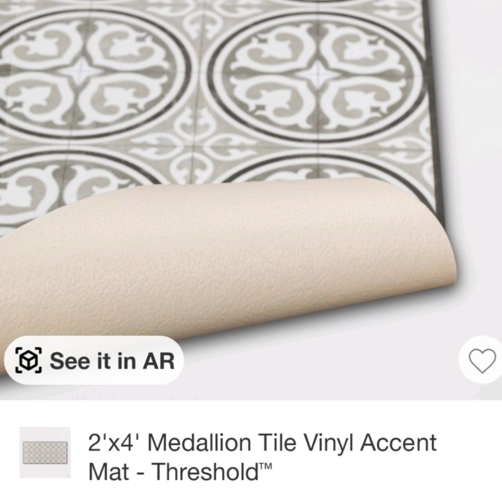 ISO - Threshold medallion 2x4 vinyl rug